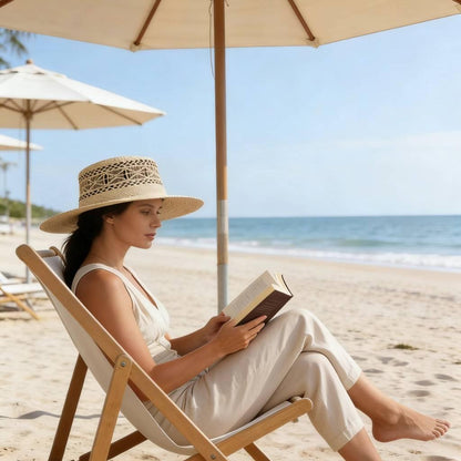 Elevated Raffia Straw Sun Hat – Effortless Coastal Chic