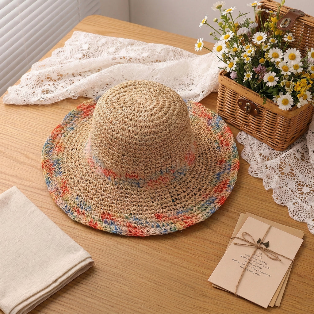 Summer Romantic Woven Sun Hat