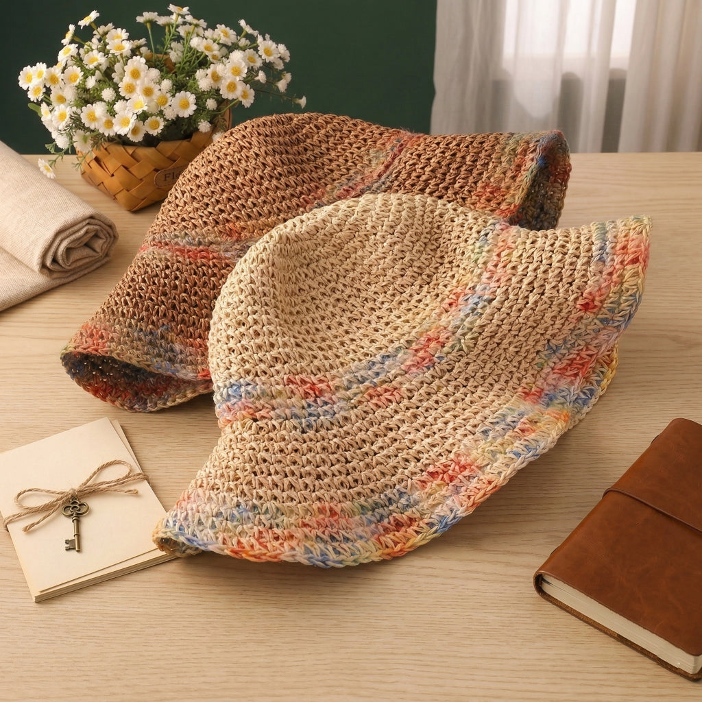 Summer Romantic Woven Sun Hat